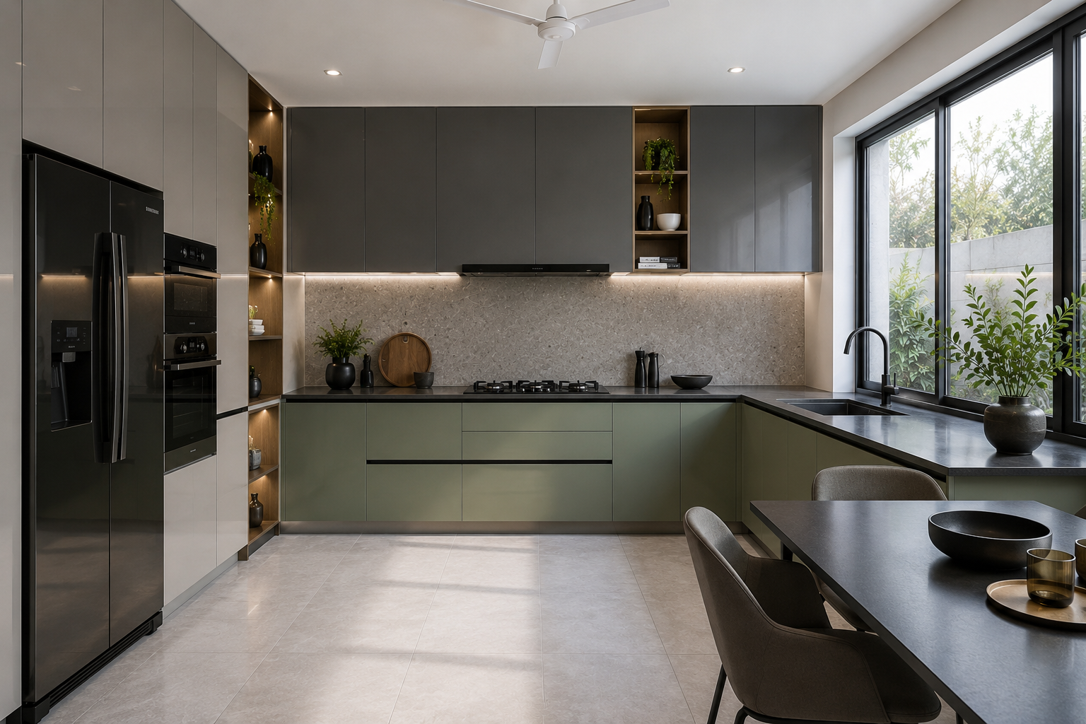Graphite & Sage Modular Kitchen